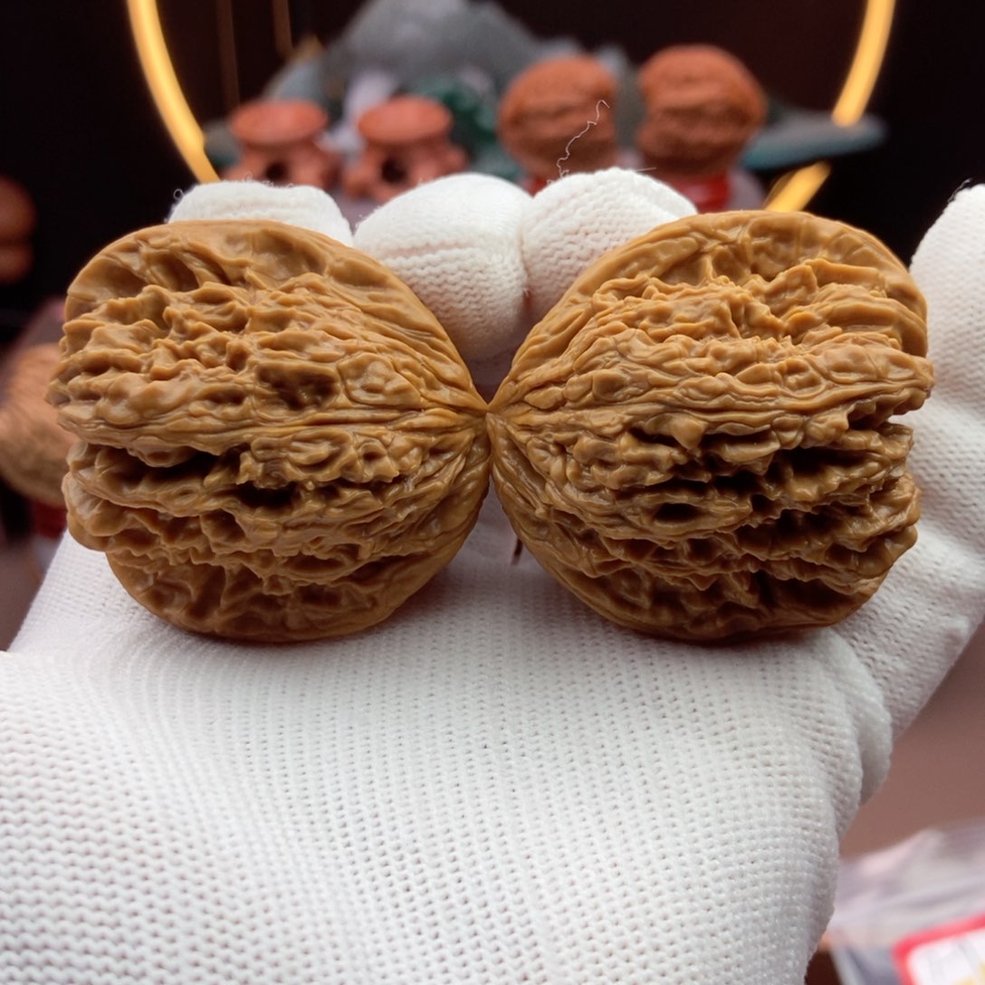 文玩核桃把件天使拉丝40.8.42.4克单不差