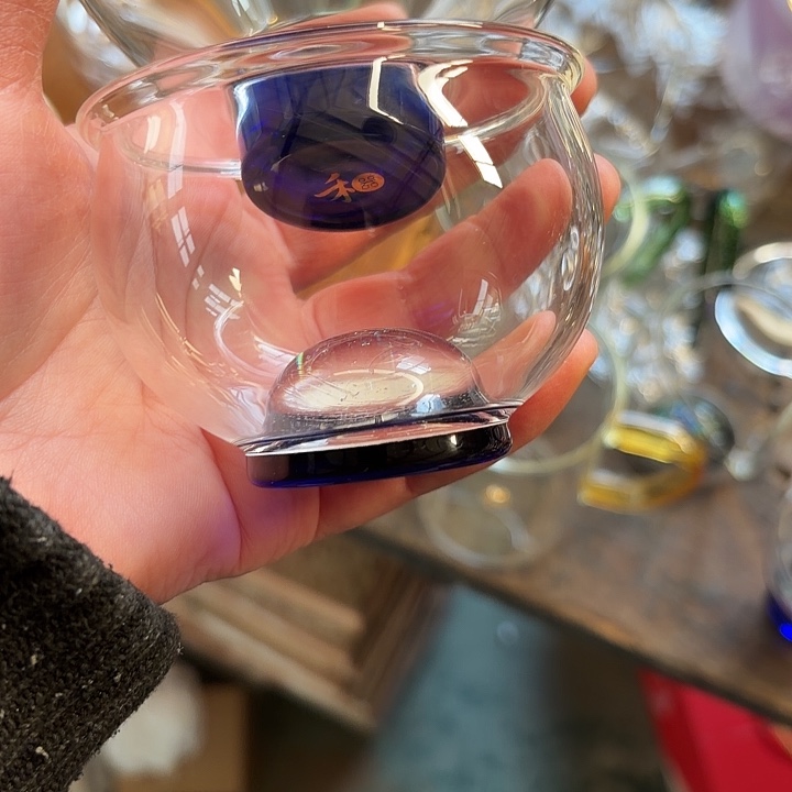 高硼硅玻璃无盖款斗笠➕缸杯斑斓