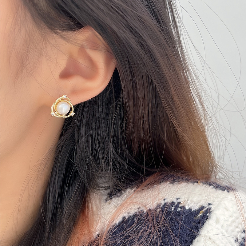 铜合金无非金属耳饰 铜合金48号 高端大气时尚简约百搭耳饰