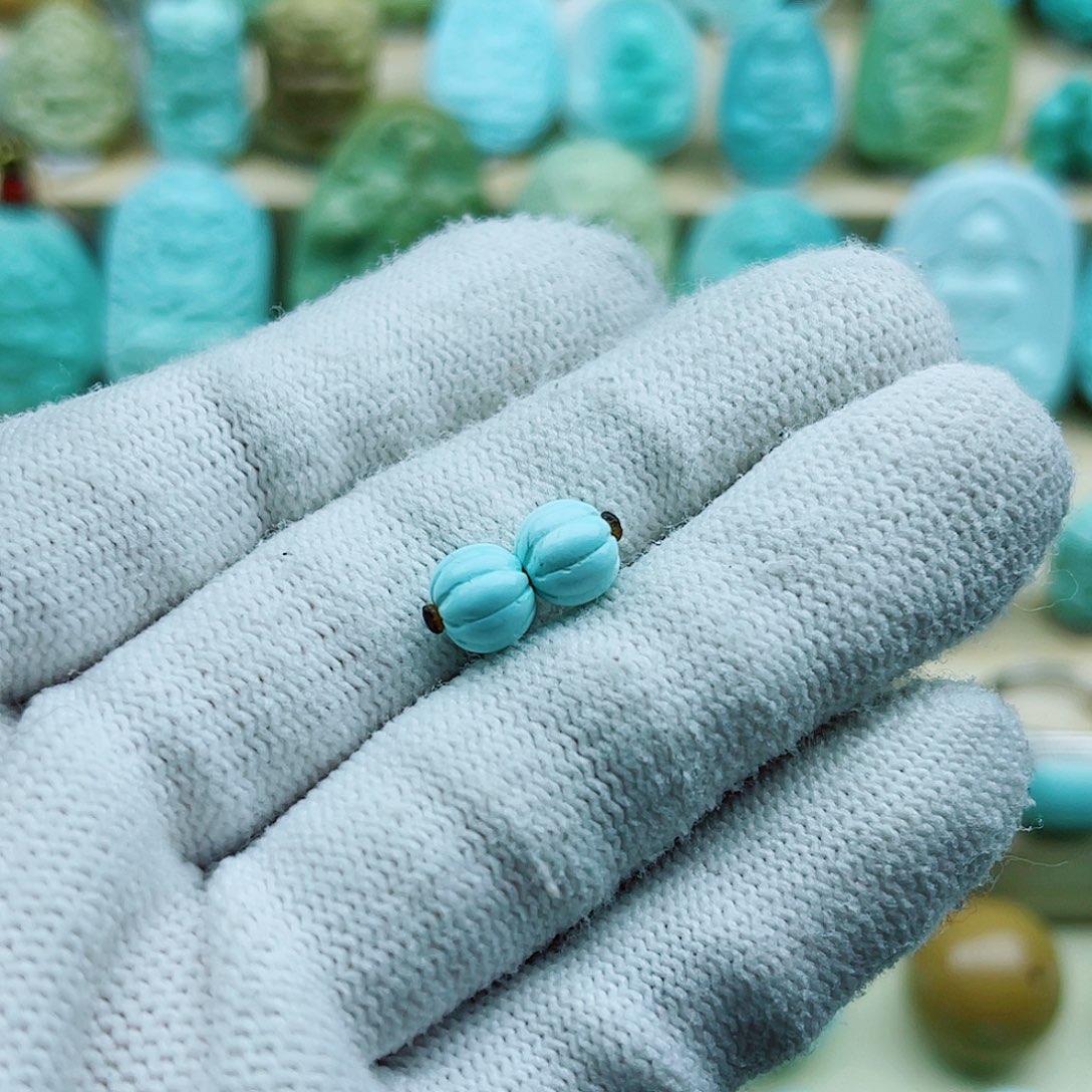 绿松石未镶嵌珠宝奇石7mm