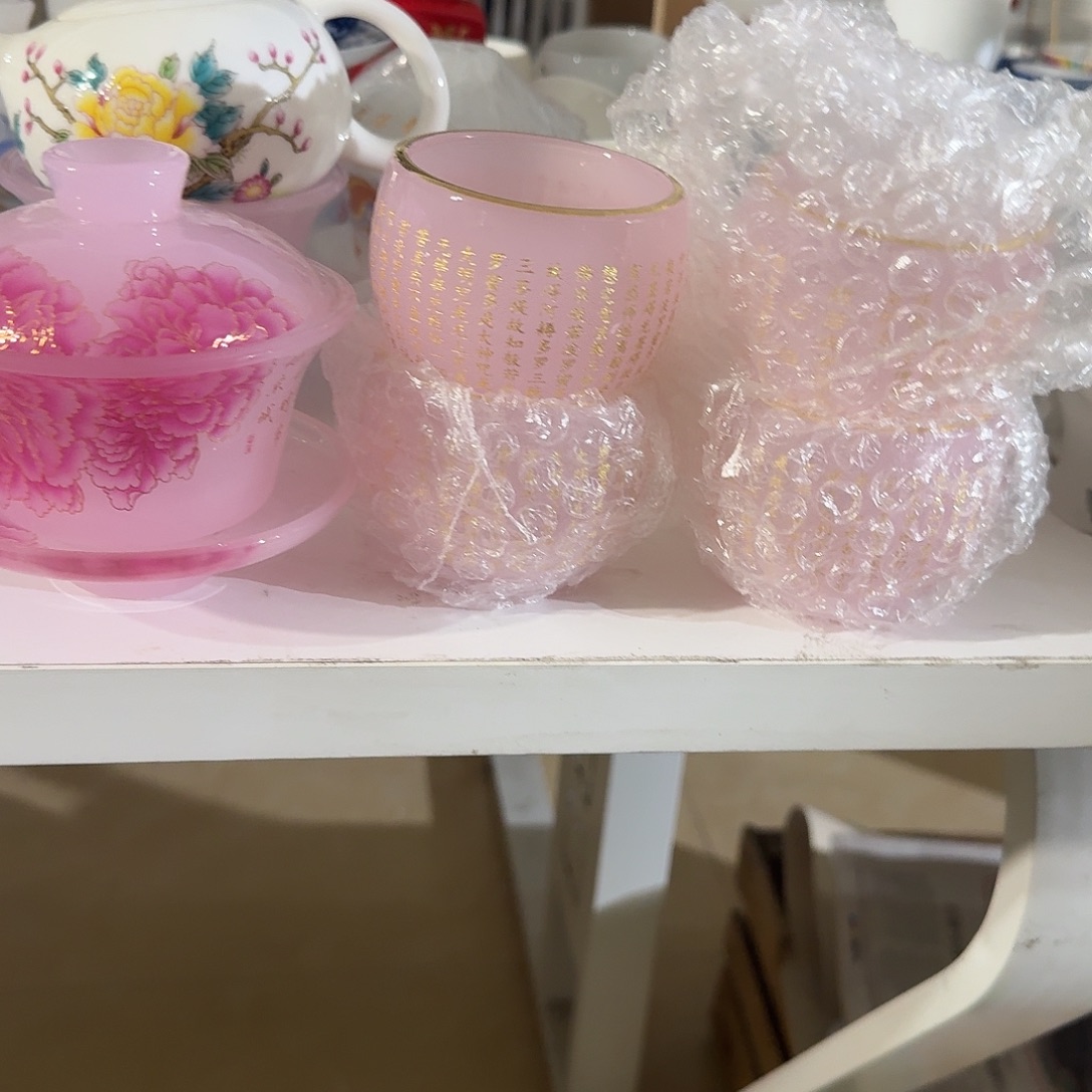 ****琉璃三才➕金边心经杯4个组合