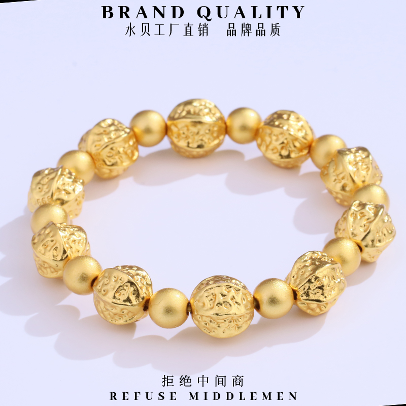 【金店同款】实心大克重赛菲尔菩提禅心手串可水洗不掉色不敏敏