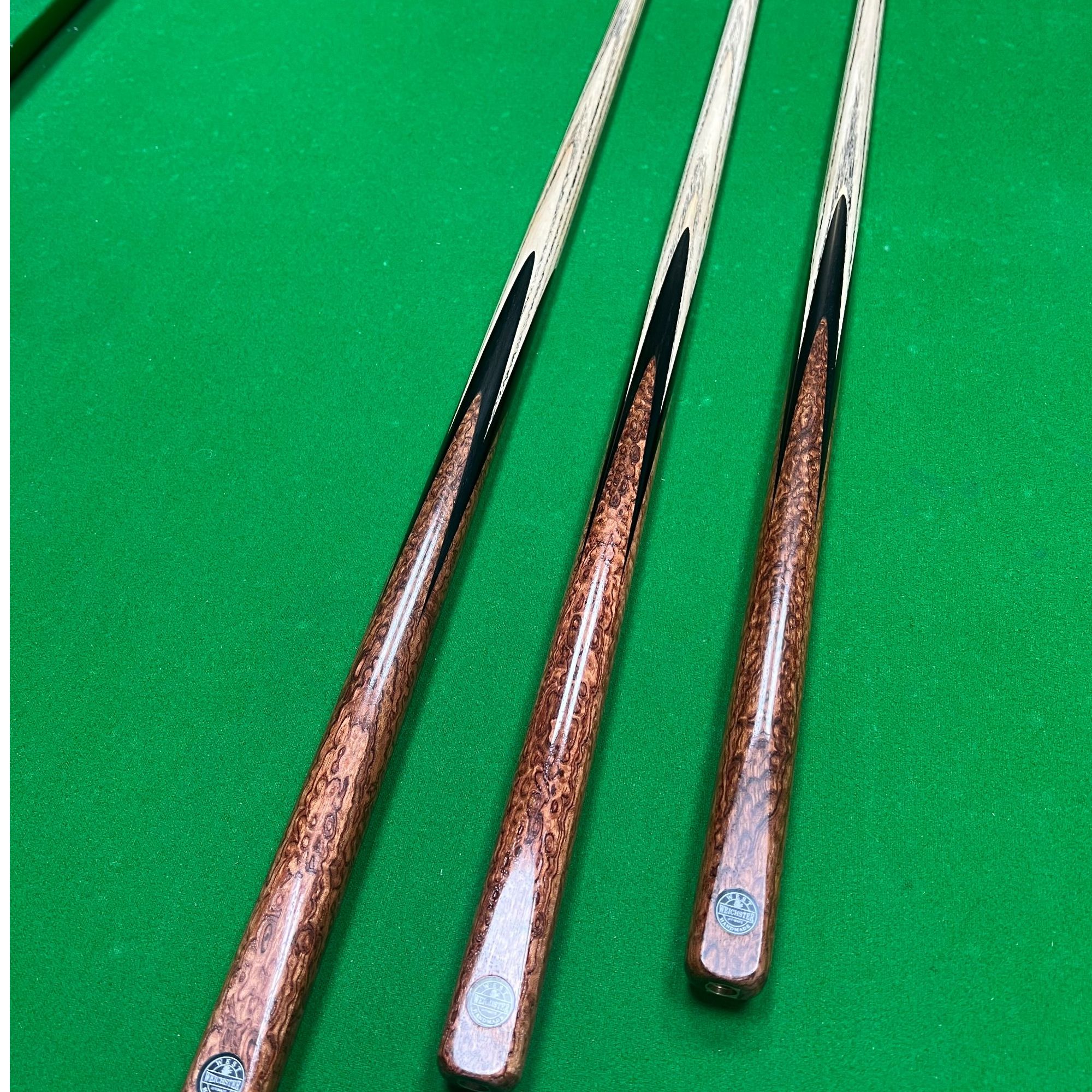 WEICHSTER终极系列白蜡木通杆中八黑八中八黑八台球杆