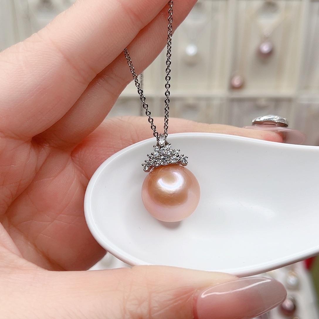 合金淡水珍珠吊坠(赠链)