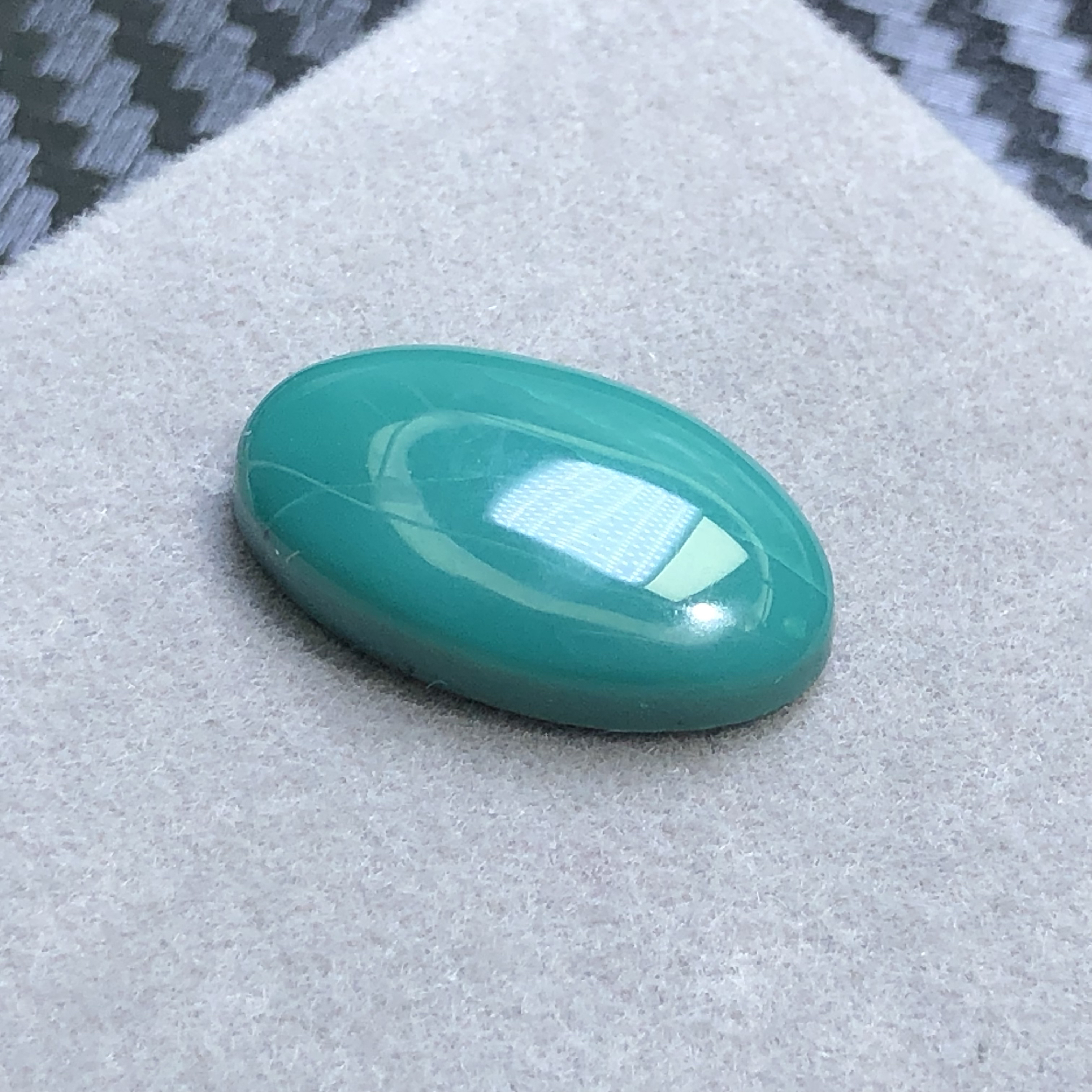 湖北高瓷蓝绿戒面（瓷高有浅冰裂纹，介意勿拍）大漏价