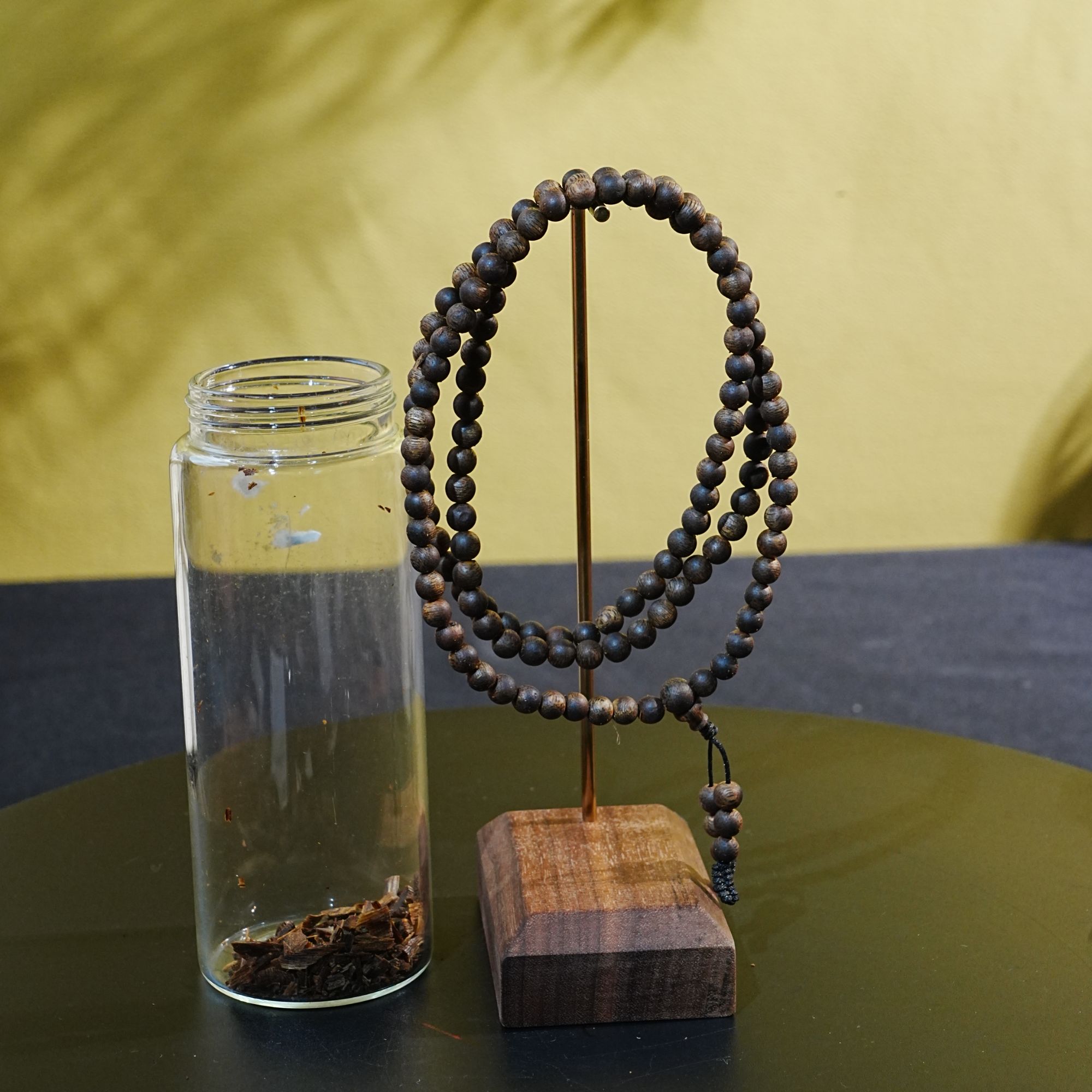 越南黑棋软丝沉香念珠 0.54cm 13.6g 250908089  B  