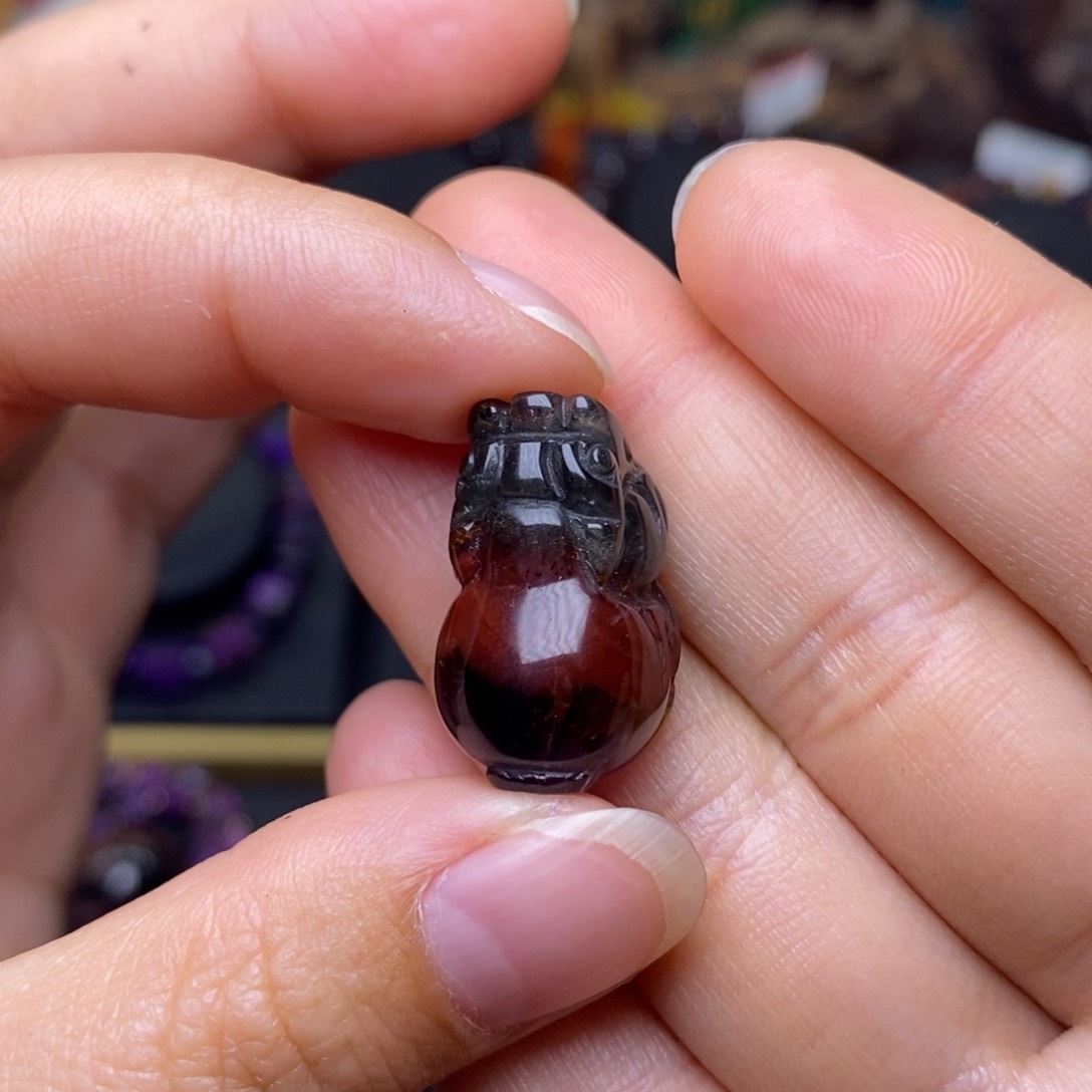 水晶A017极光四色貔貅未镶嵌