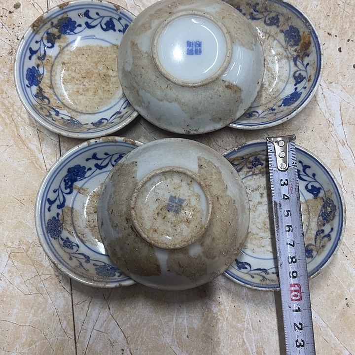 陶摆件6个10厘米芙蓉花味