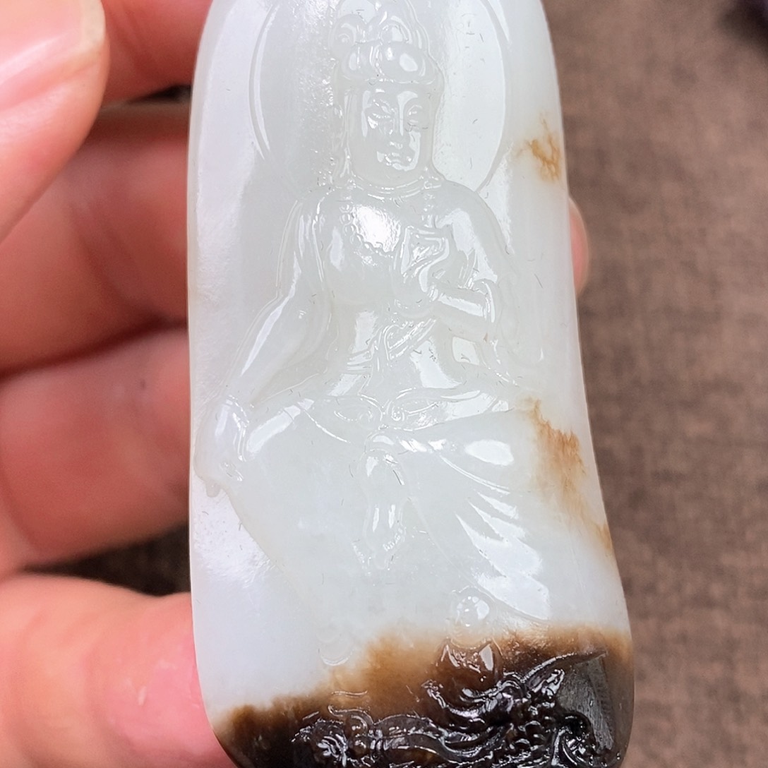 和田玉未镶嵌挂件