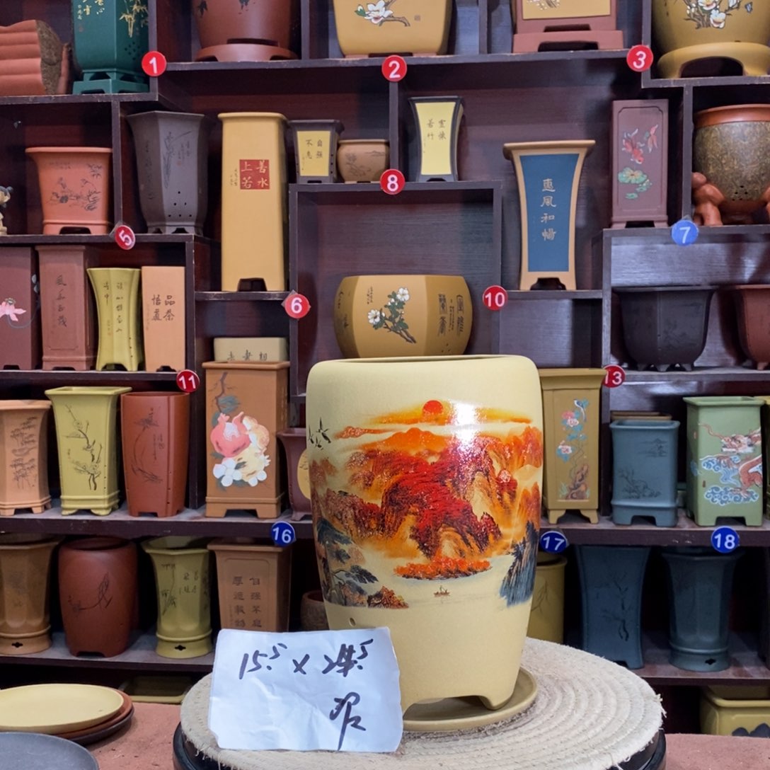 紫砂艺术紫砂花盆