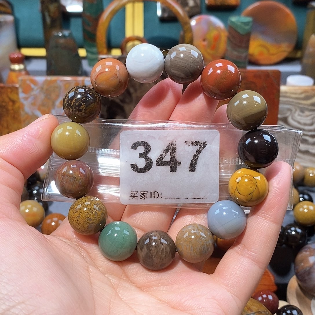 硅化玉天然北票硅化玉手串未镶嵌天然北票硅化玉手串