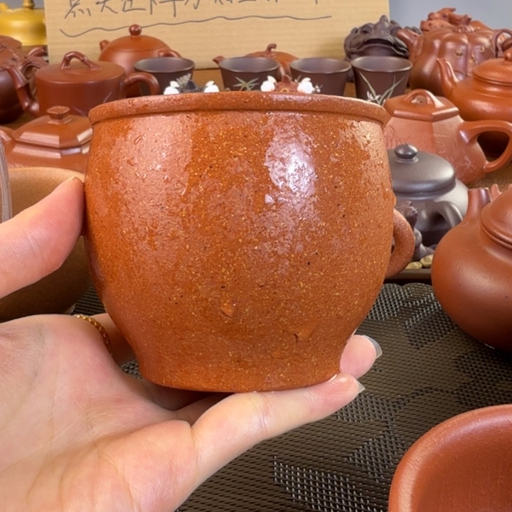 紫砂茶壶宝山红杯子