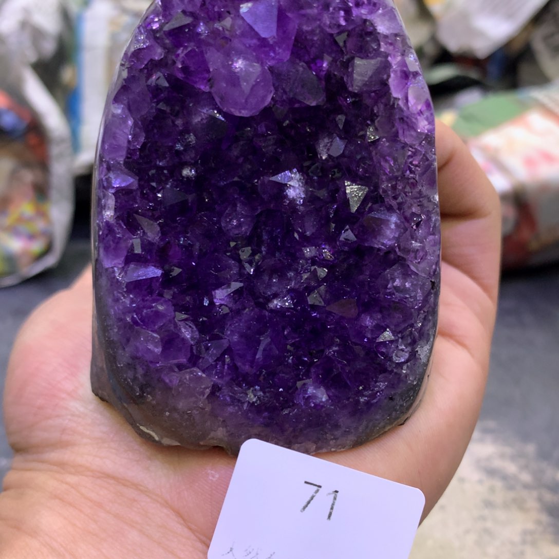 紫晶摆件未镶嵌紫晶71