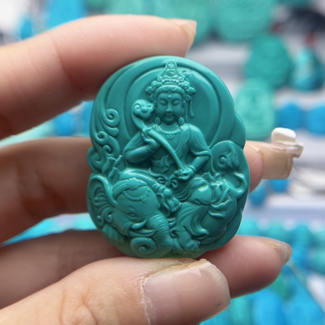 绿松石雕刻未镶嵌