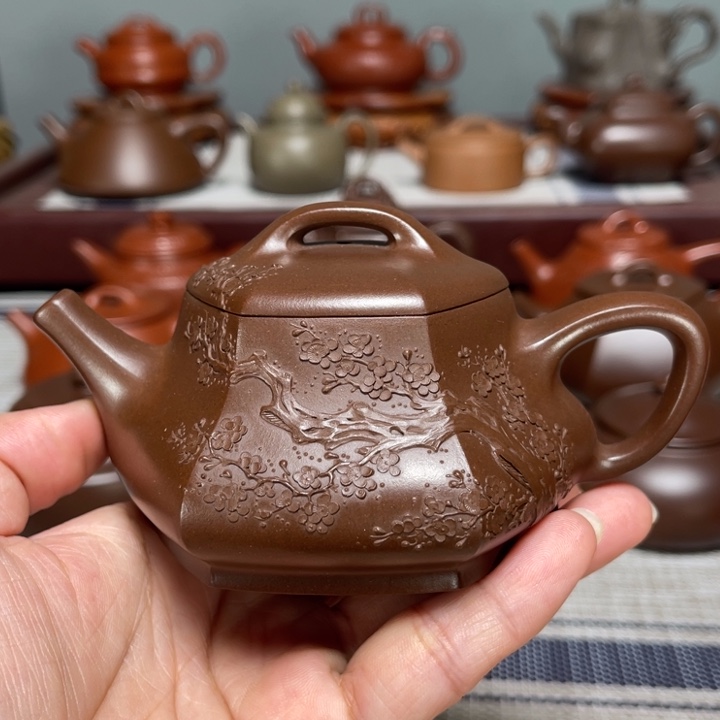 茶壶紫砂全手工制作155cc