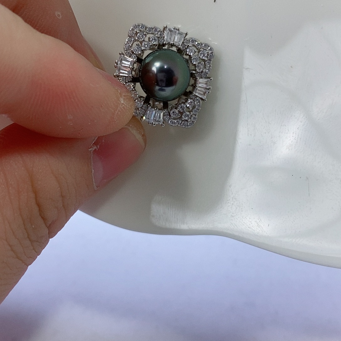 海水珍珠颈饰银S925镶嵌