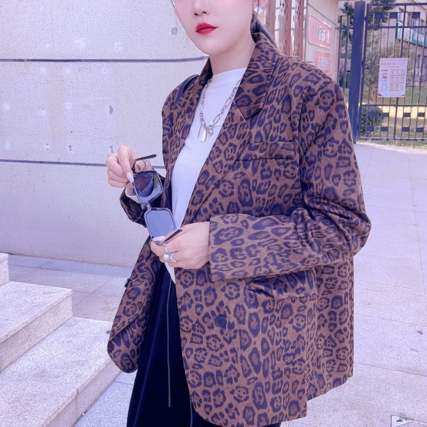 欧货绒毛西服外套