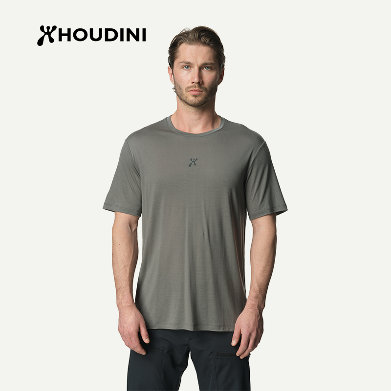 HOUDINI/胡丁尼Tree Message树语 休闲圆领舒适宽松 速干T恤 男
