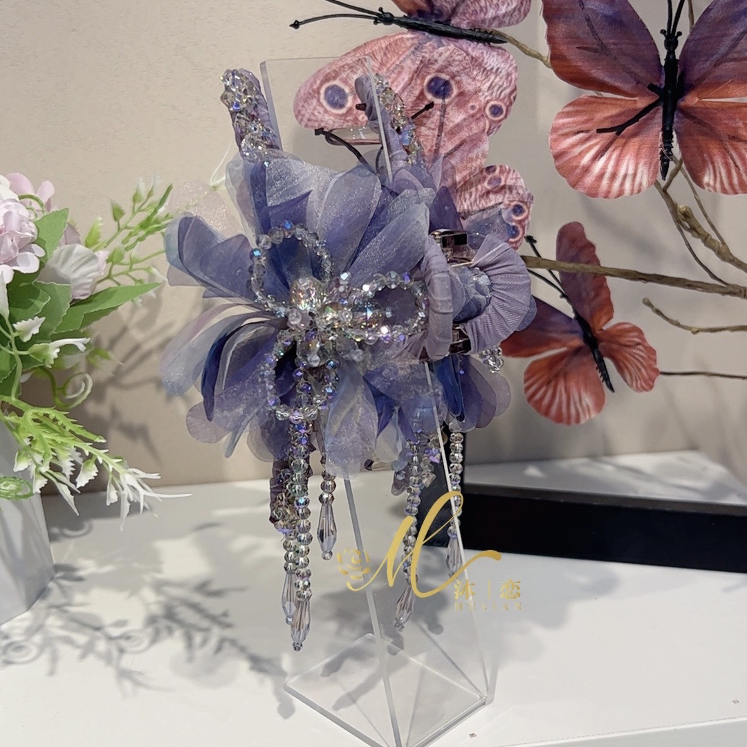 E267【莫奈幻象13cm抓夹】时尚发饰气质超仙头饰发夹