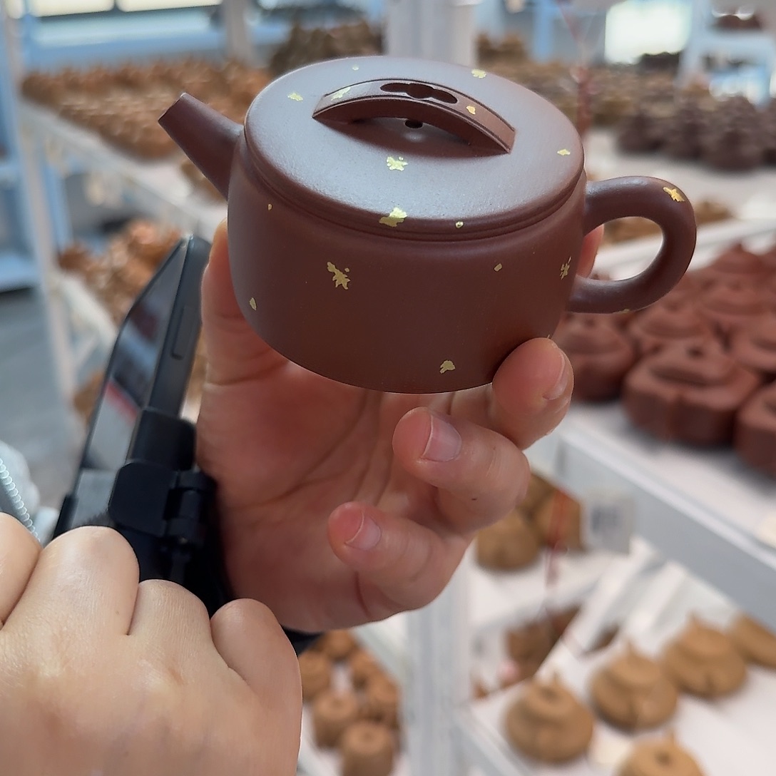 茶壶紫砂黄龙山原矿红皮龙130