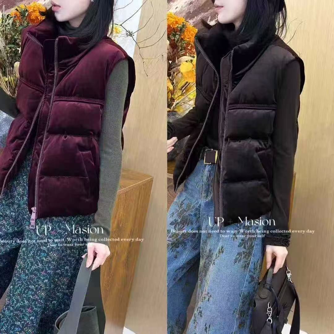 KIKI严选：2069-LD家欧货南油秋冬加厚时尚拉链炸街百搭马甲