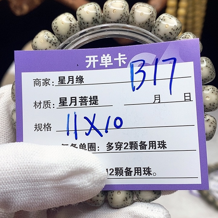 星月菩提手串B17         