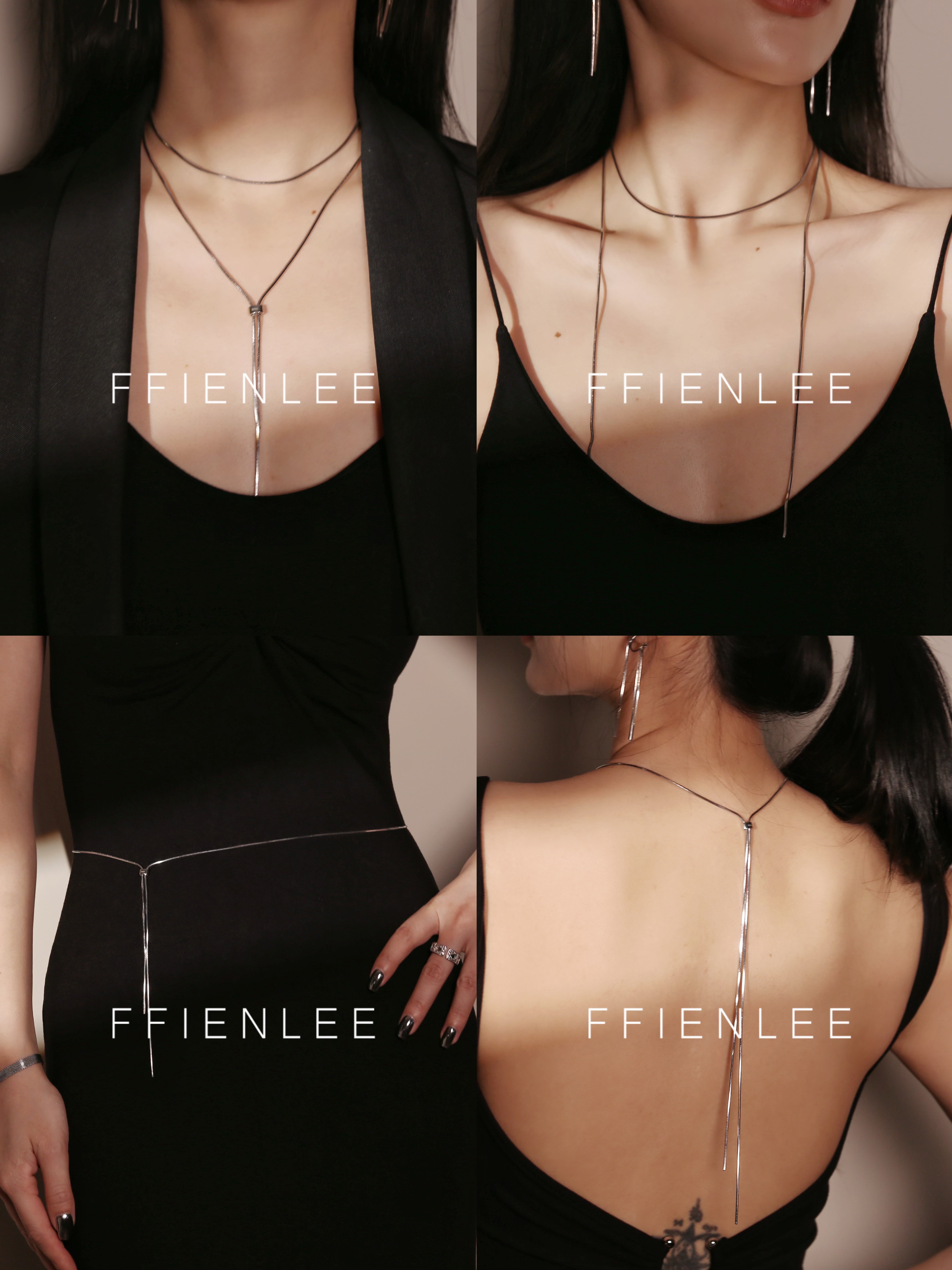 坠链均925银 <肉桂卷>轻奢百搭超长蛇骨链可抽拉颈链高端大气项链