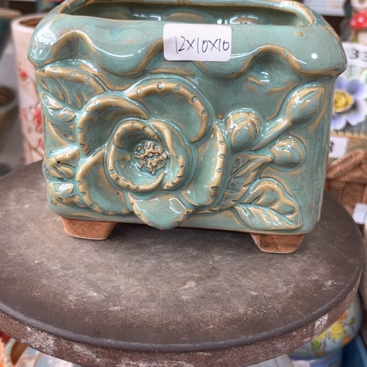 紫砂花盆粗陶材质多肉花盆