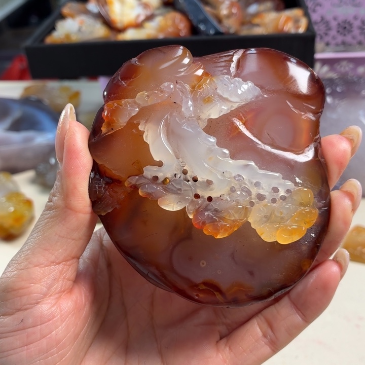 玛瑙/玉髓未镶嵌吊坠(不含链)