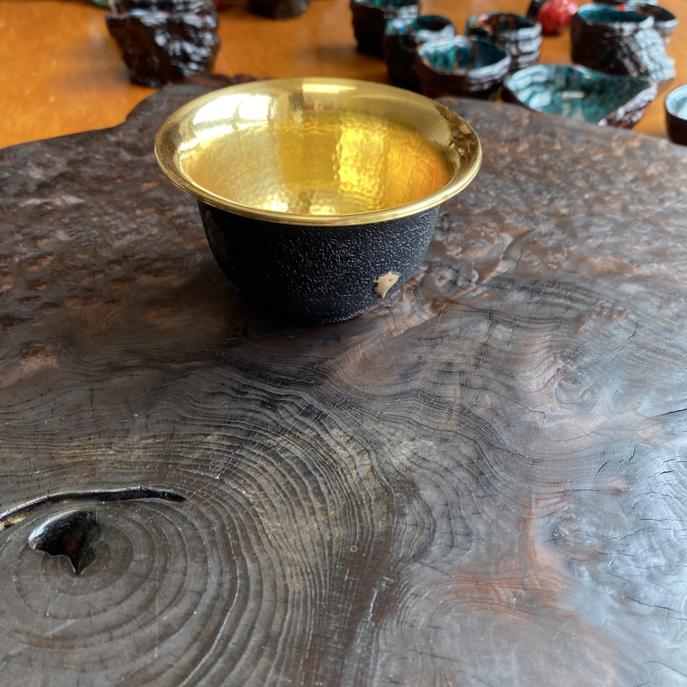 铁包金大号压手杯主人杯全手工整张锻打容量140