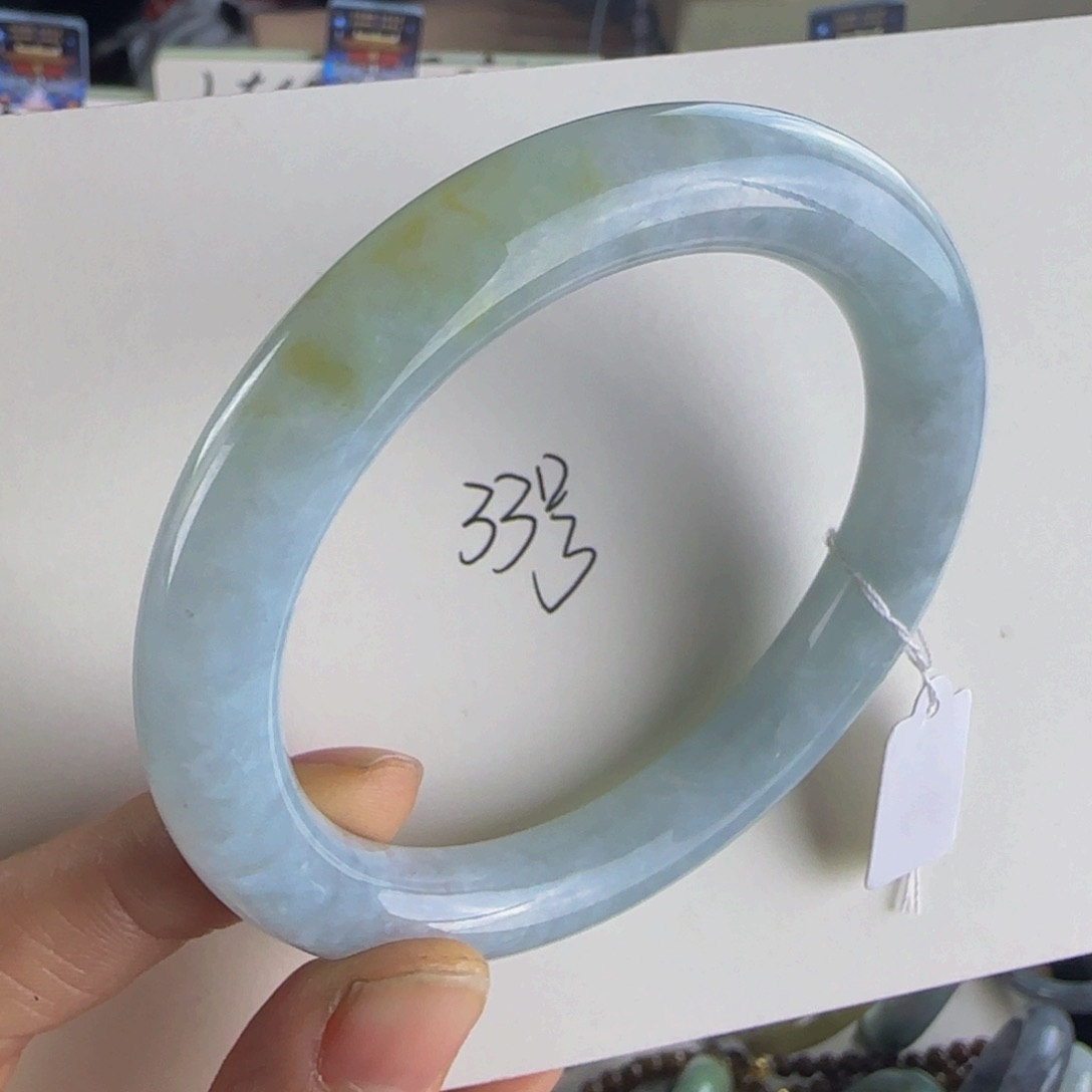 翡翠手镯未镶嵌老坑58圈亏米不退