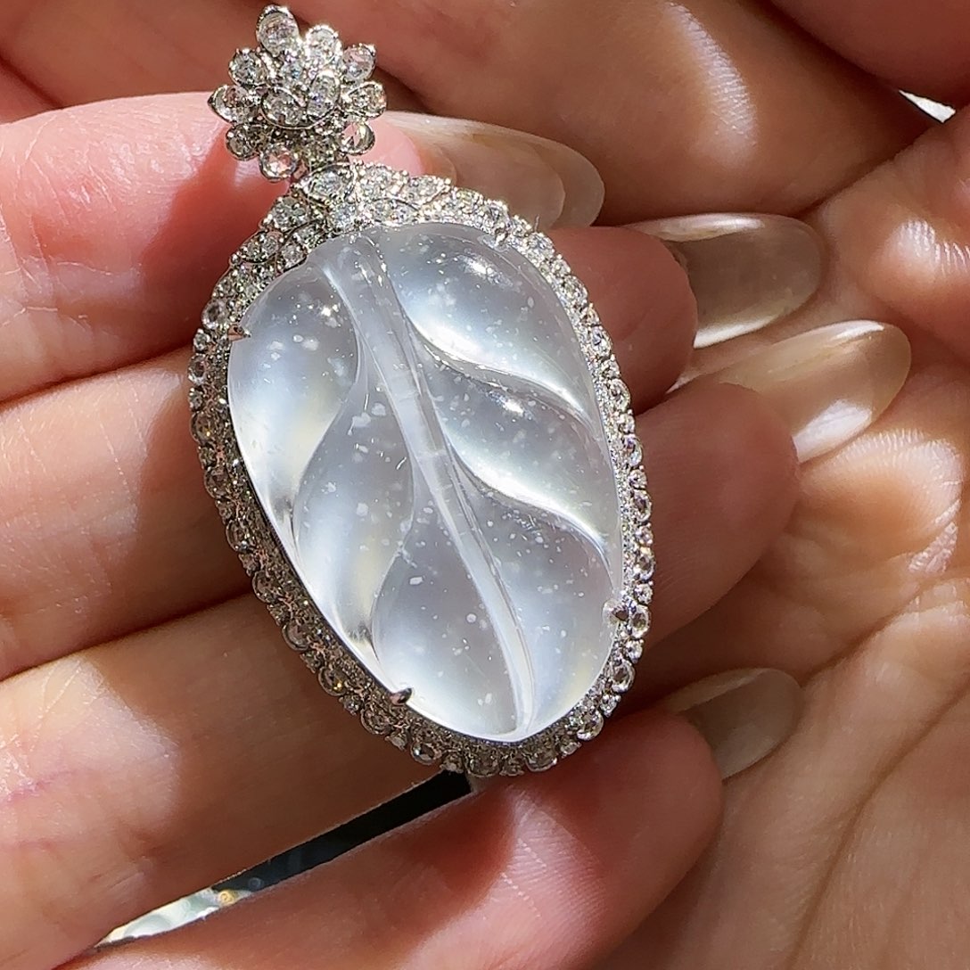 【闪购商品】颈饰18K金镶嵌翡翠?****n天然A货翡翠