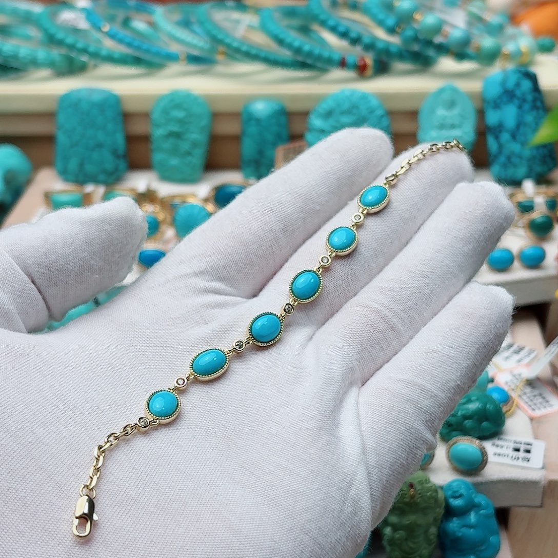 绿松石未镶嵌手链