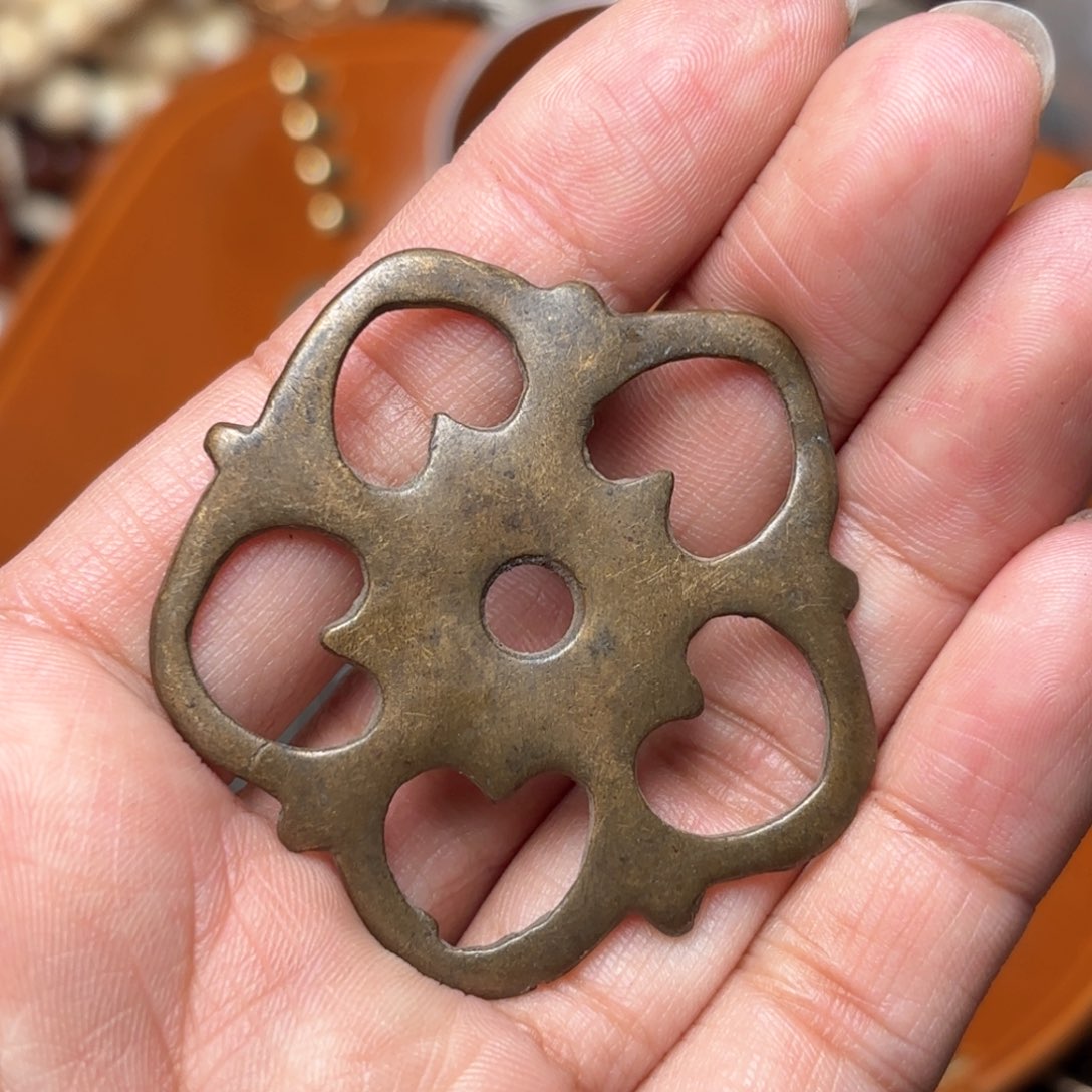 铜星月菩提吊坠项链