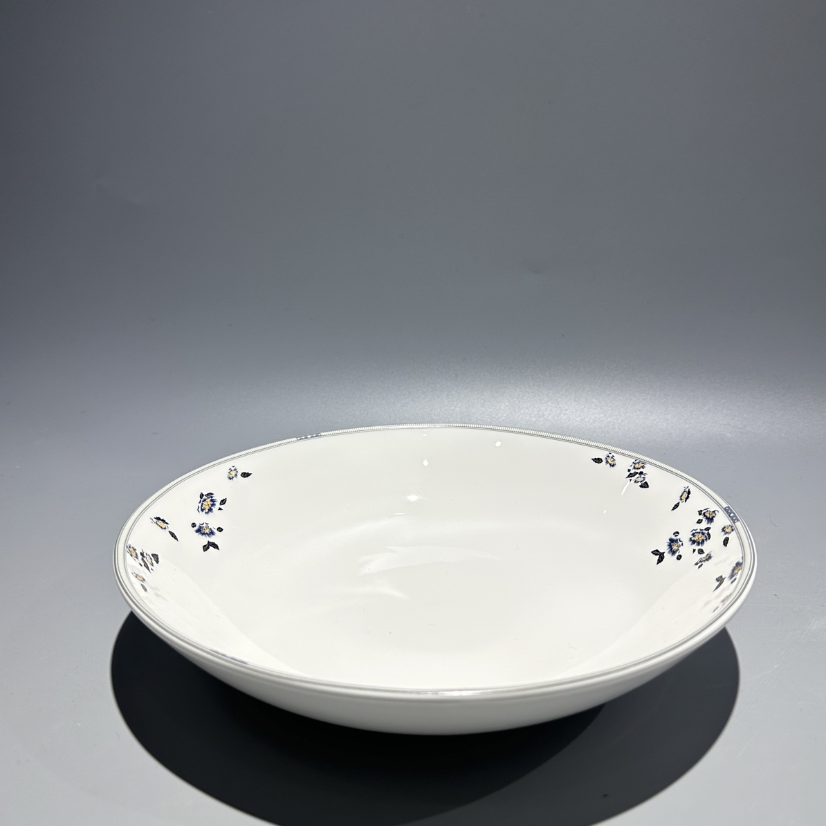 至上：高白瓷冷菜碗网红碗蓝鸢系列家用创意餐具高温瓷耐用大碗