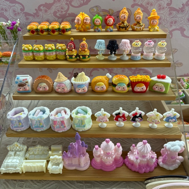 diy树脂汉堡食玩创意，连麦自选