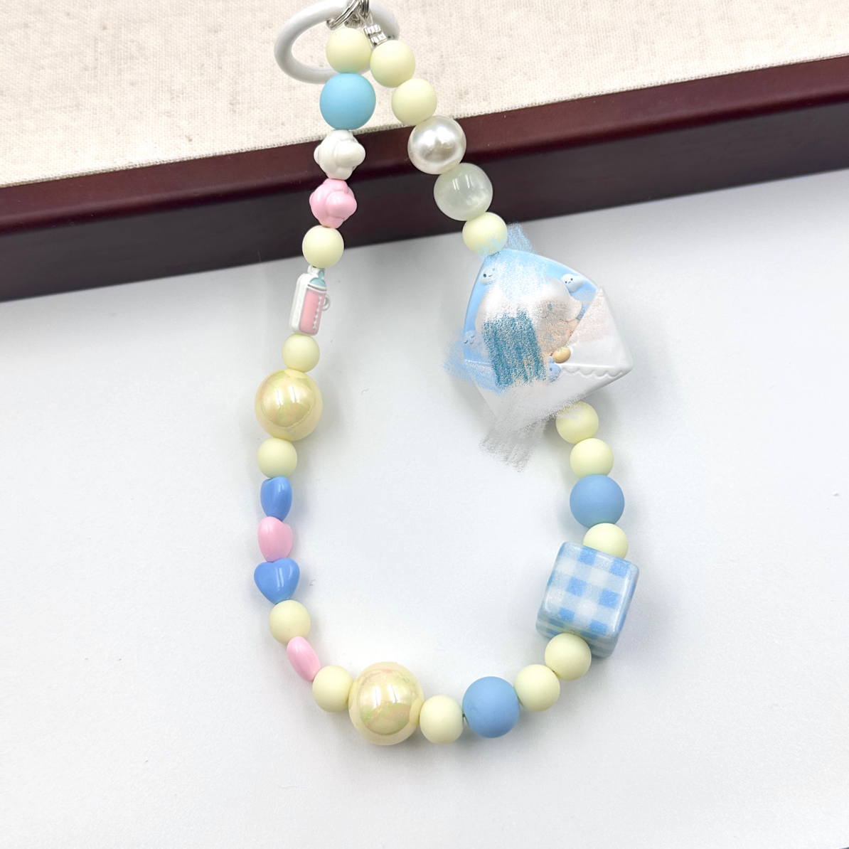 韶慈原创手机链信封dimo可爱diy饰品随机光变珠S1119