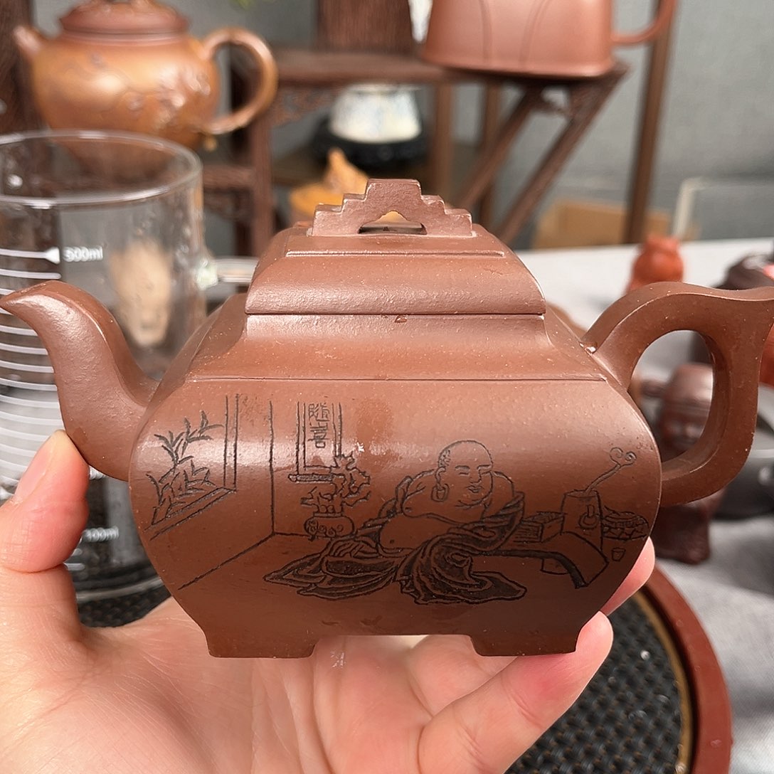 紫泥茶壶宜兴紫砂