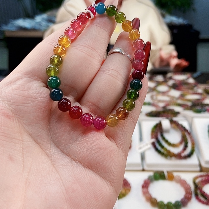 碧玺手链未镶嵌G2615065单圈颜色微差发1