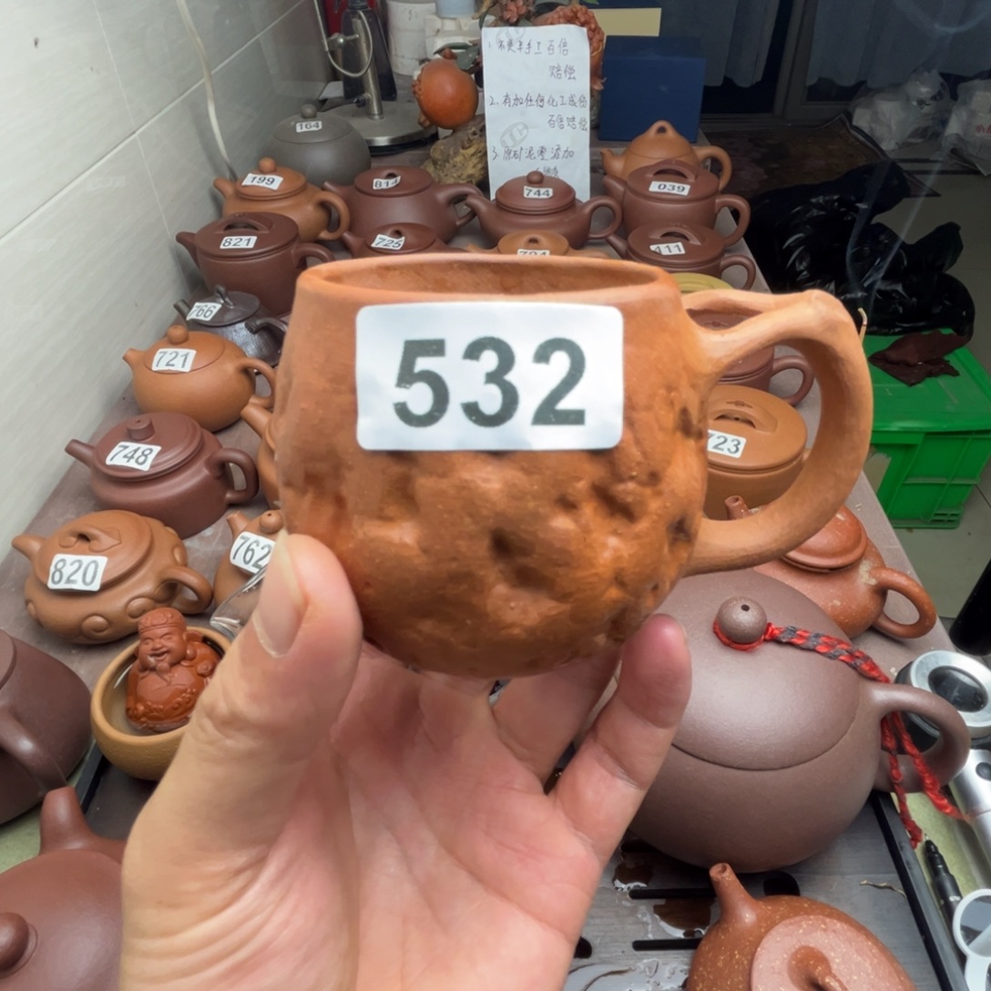 茶壶紫砂黄降坡30目170cc左右瑕疵不挑毛病