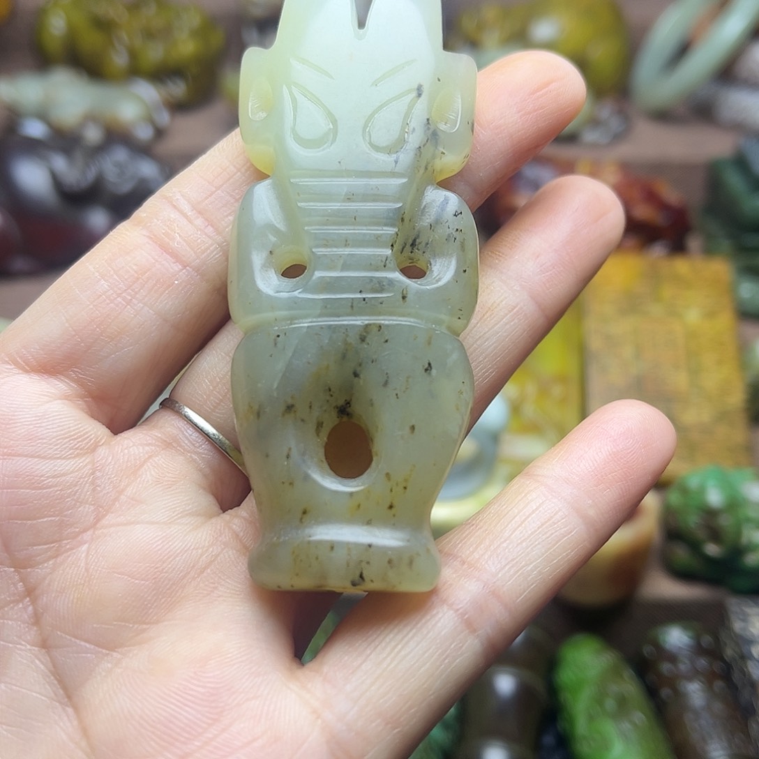 白玉菩提吊坠178。。