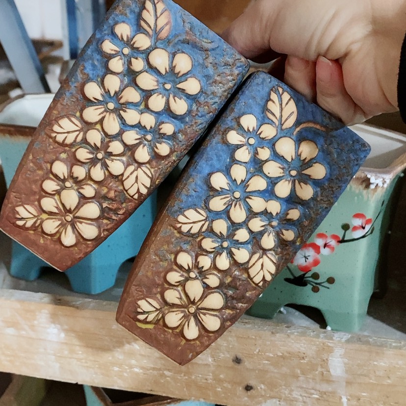 【闪购商品】红陶陶瓷花盆，多肉花盆