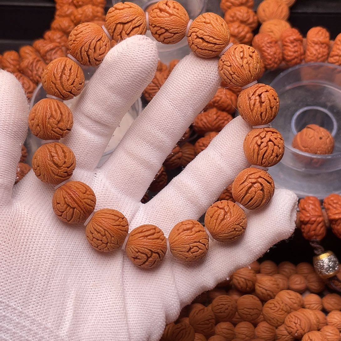 手串桃核精品绣球手串1.6