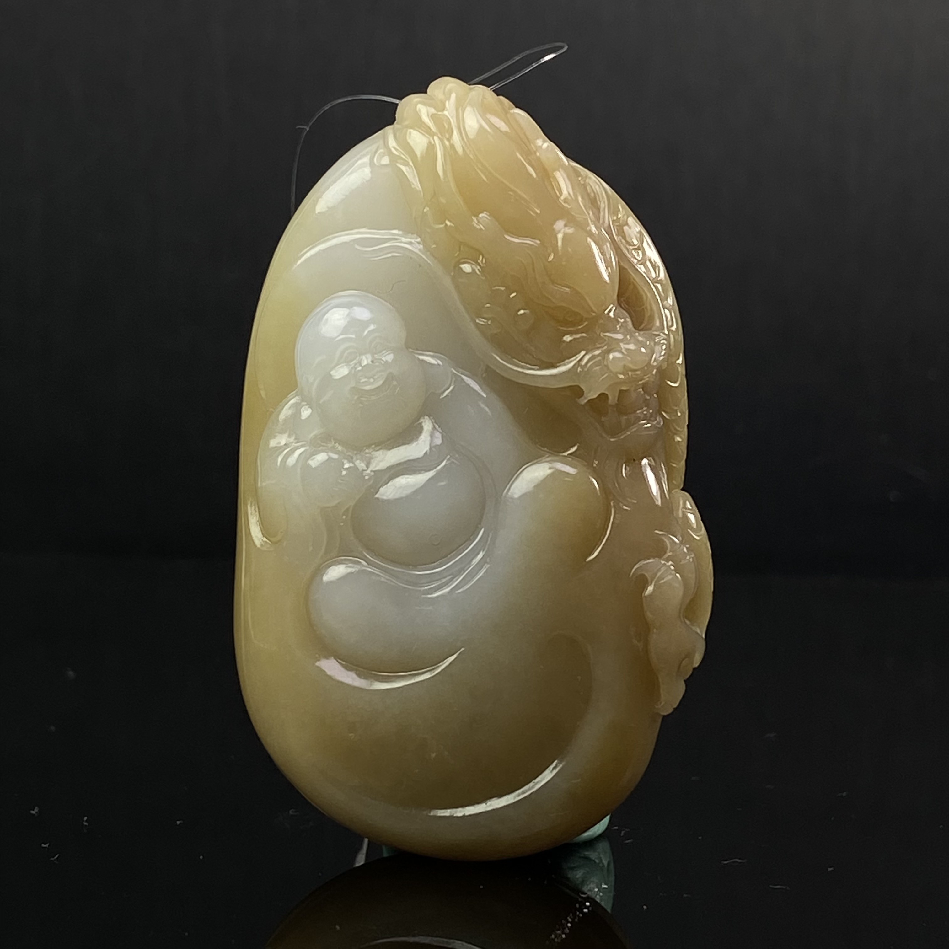 HK2057LC 和田玉 金龙佑福/朵云轩