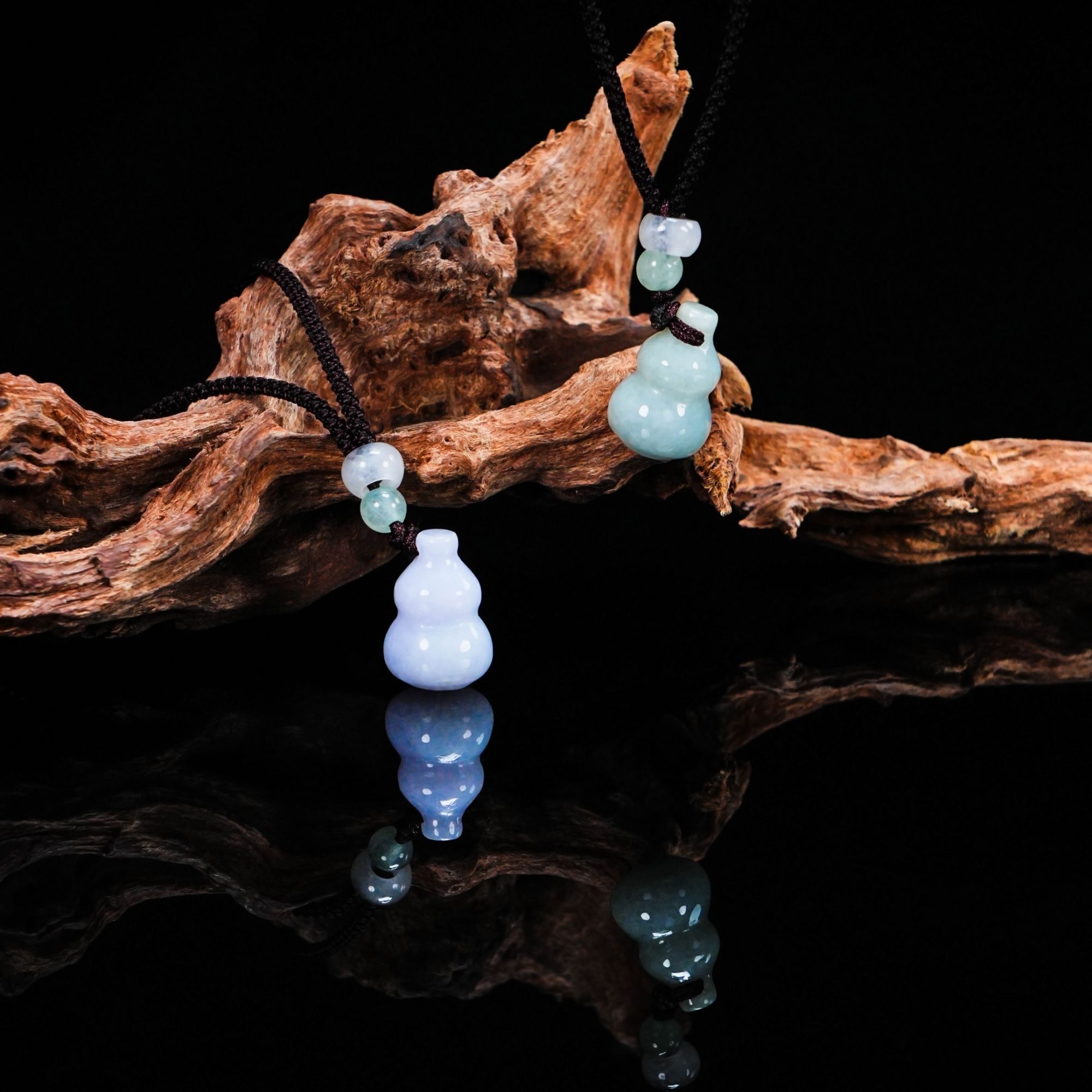 Y-813 天然翡翠 葫芦吊坠 多样性发其一