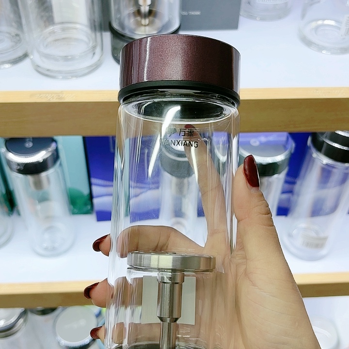 万象品牌单层茶水分离U158紫色