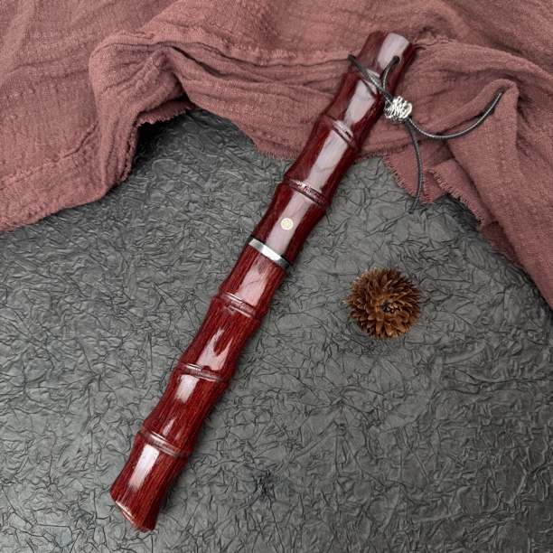 【竹节】收藏级·进口锻造大马士革钢户外水果刀瓜果刀