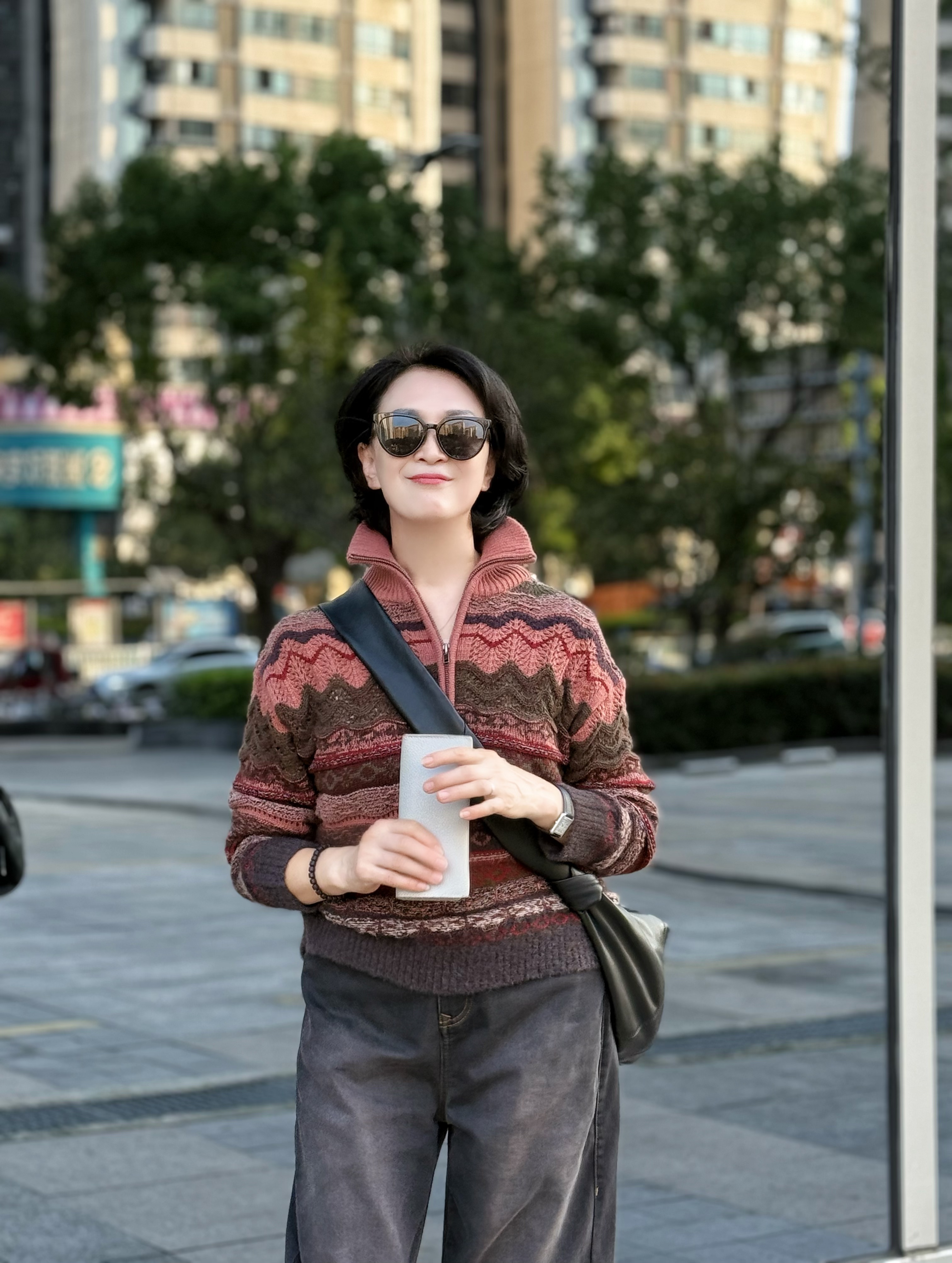 DYY【七河之谷之一】  半高领拉链休闲套头毛衣018432