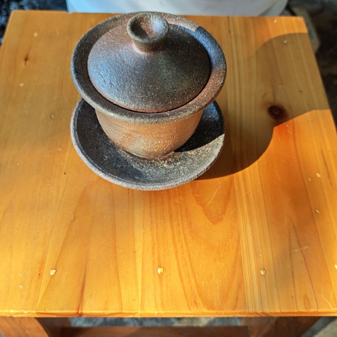 粗陶三才盖碗粗陶盖碗