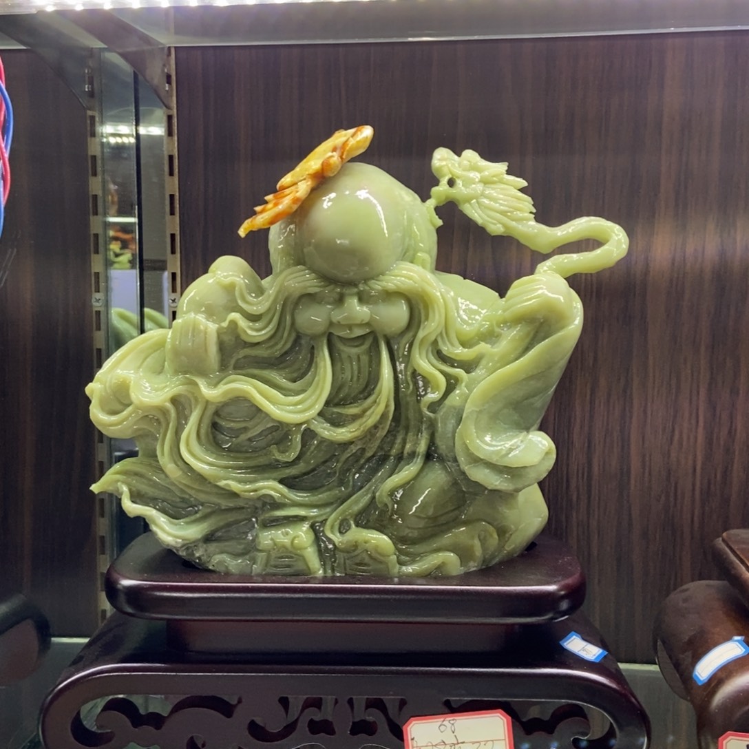 石材天然岫岩玉摆件